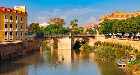 Photo of Bridge of Perils or Puente de los Peligros is a bridge through Segura river in Murcia. Murcia is a city in south eastern Spain.