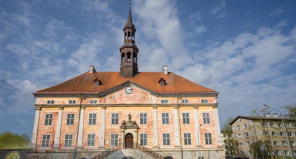Photo of town hall of Narva, Estonia