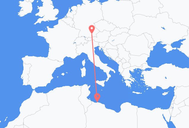 Tripoli to Munich