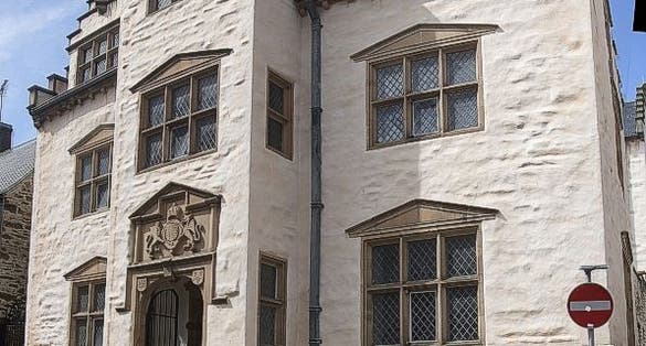 Photo of Plas Mawr that is an Elizabethan townhouse in Conwy, North Wales.