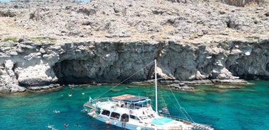 Lindos: Rhodes South-East Coast Cruise with Swim Stops