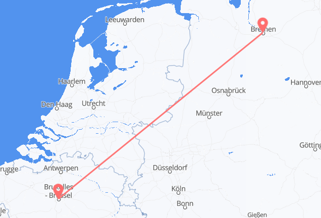Cheap Flights from Brussels to Bremen – Low Fares & Wide Selection
