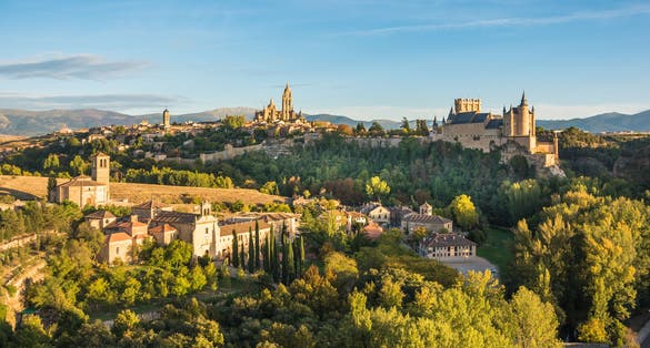 photo of view of View of the Old Town of Segovia, Spain.