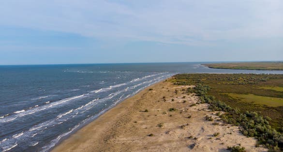 photo of view of Wild Beach Saint George Tulcea  ,Romania.