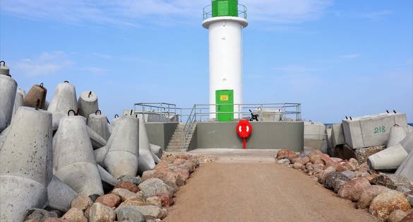 Photo of  South Pier Lighthouse Ventspils.