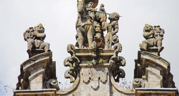 Photo of detail of monastery of St. Martin Pinario, Santiago de Compostela.