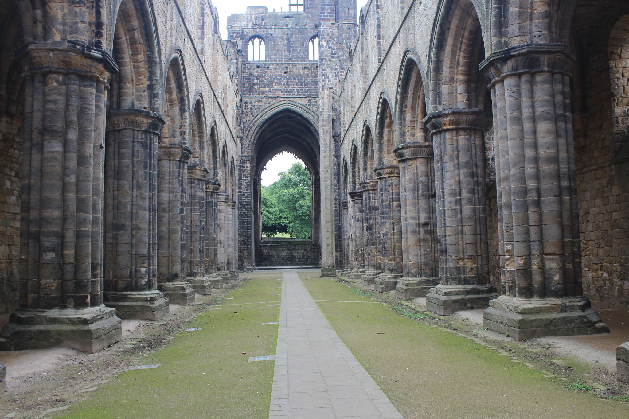 Photo of Kirkstall Abbey in Leeds, UK.