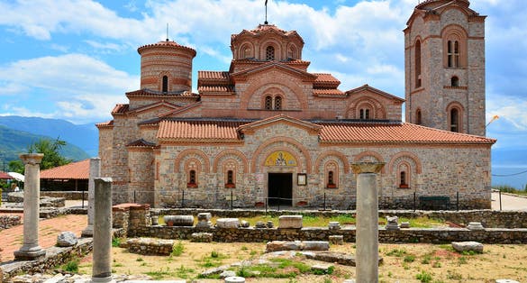 Photo of St. Clement’s Church in Ohrid, North Macedonia.
