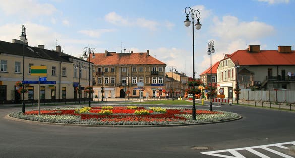 Photo of beautiful street view of Radom in Poland.