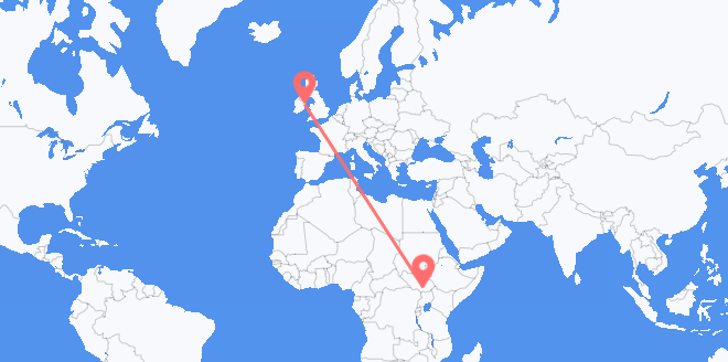 der Südsudan nach Irland