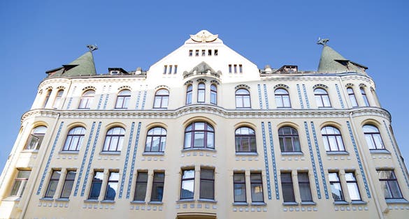 The cat house, old town Riga, Latvia