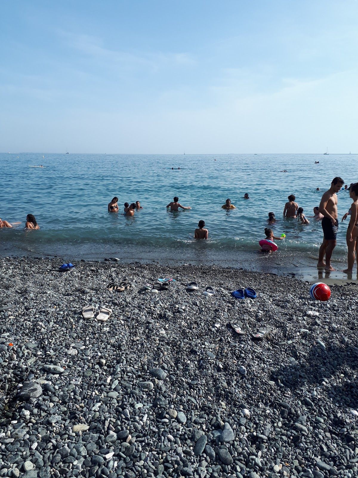 beach Voltri, Ponente, Genoa, Liguria, Italy