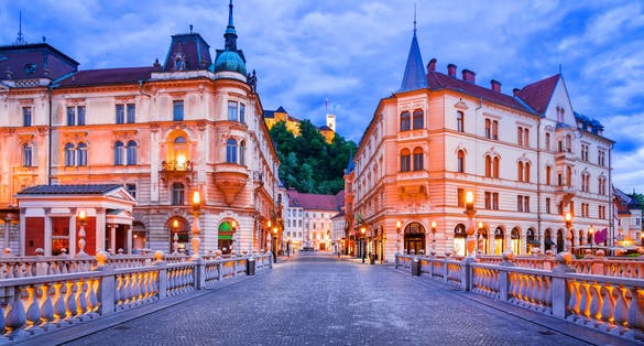 Photo of Ljubljana ,Slovenia ,beautiful cities of Europe.