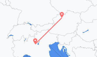 Train tickets from Hörsching to Brescia