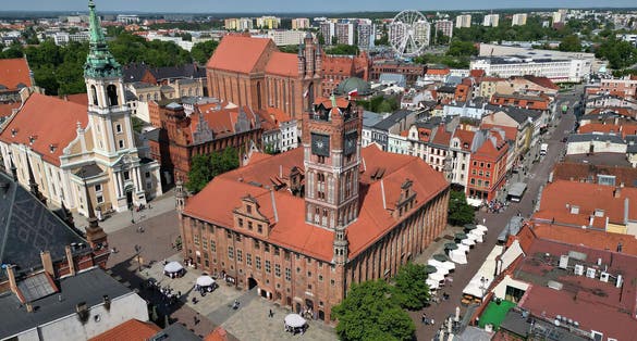 More details Toruń, Poland, Old-Town Market Square.