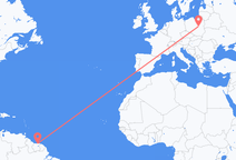 Paramaribo to Warsaw