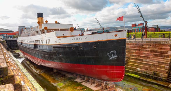 SS Nomadic tender ship of the White Star Line, BELFAST, IRELAND.