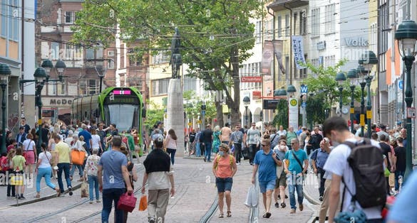 photo of view ofBertoldsbrunnen,Freiburg im Breisgau germany.