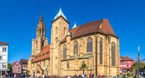 Photo of Church, Old City of Heilbronn, Germany .