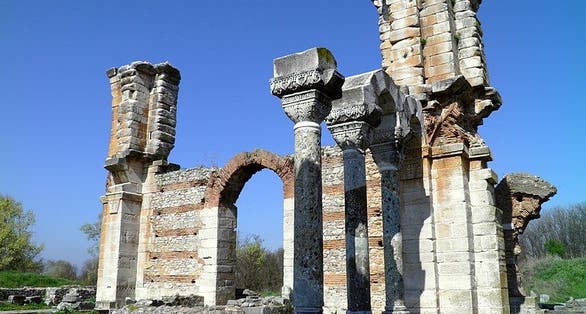 photo of view ofBasilica inArchaeological Museum Philippi, Krinides, Greece.