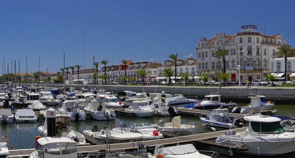 Photo of Marina in Vila Real de Santo Antonio. Border town in Portugal.