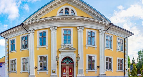 Town hall in Estonian town Pärnu.
