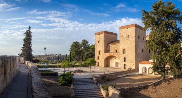 photo of a closeup of an archaeological museum Bodega San Jose in Badajoz, Spain.