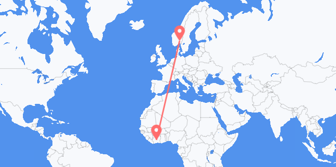 Côte d’Ivoire pour la Norvège