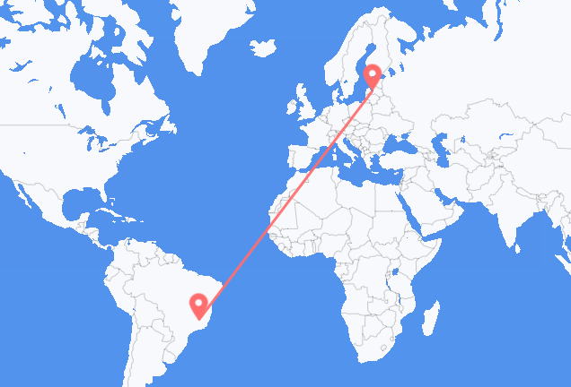Belo Horizonte a Riga