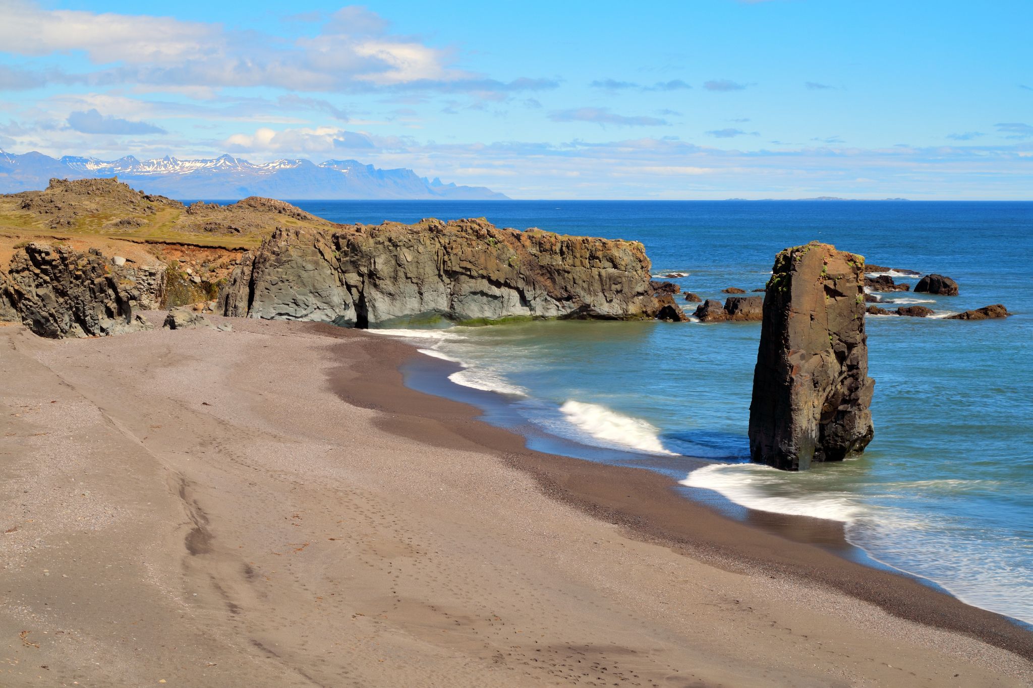 photo ofview of Coast north of Höfn, Austurland, East Iceland.