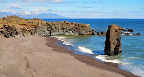 photo ofview of Coast north of Höfn, Austurland, East Iceland.
