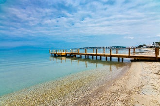 Photo of Boyalik Beach of Cesme Town in Turkey.