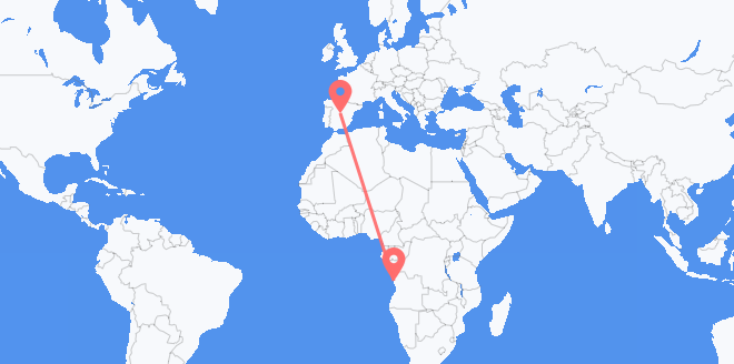 Angola to Spain