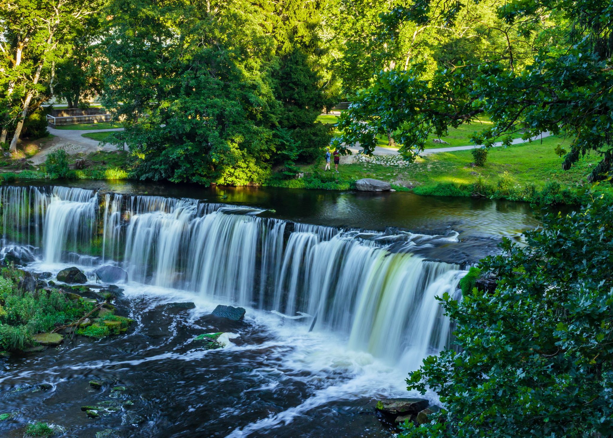 Photo of Keila natural waterfall green view in Estonia.