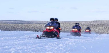 Saariselkä: Ice Fishing Safari by Snowmobile