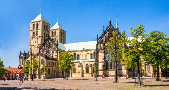 photo of  view  of An image of the Saint Paul Dom, Minster of Muenster Germany.