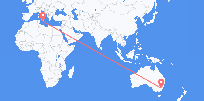 オーストラリア マルタへ