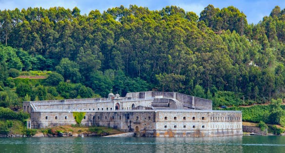 View of the Ferrol estuary in Galicia
