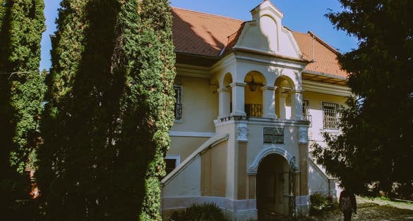 Photo of First Romanian school in Brasov ,Romania .