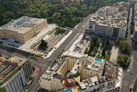 photo of ariel view of Syntagma Square. Athens, Greece.