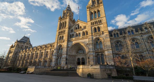 Photo of the Natural History Museum that is one of the most favorite museum for tourists in London.