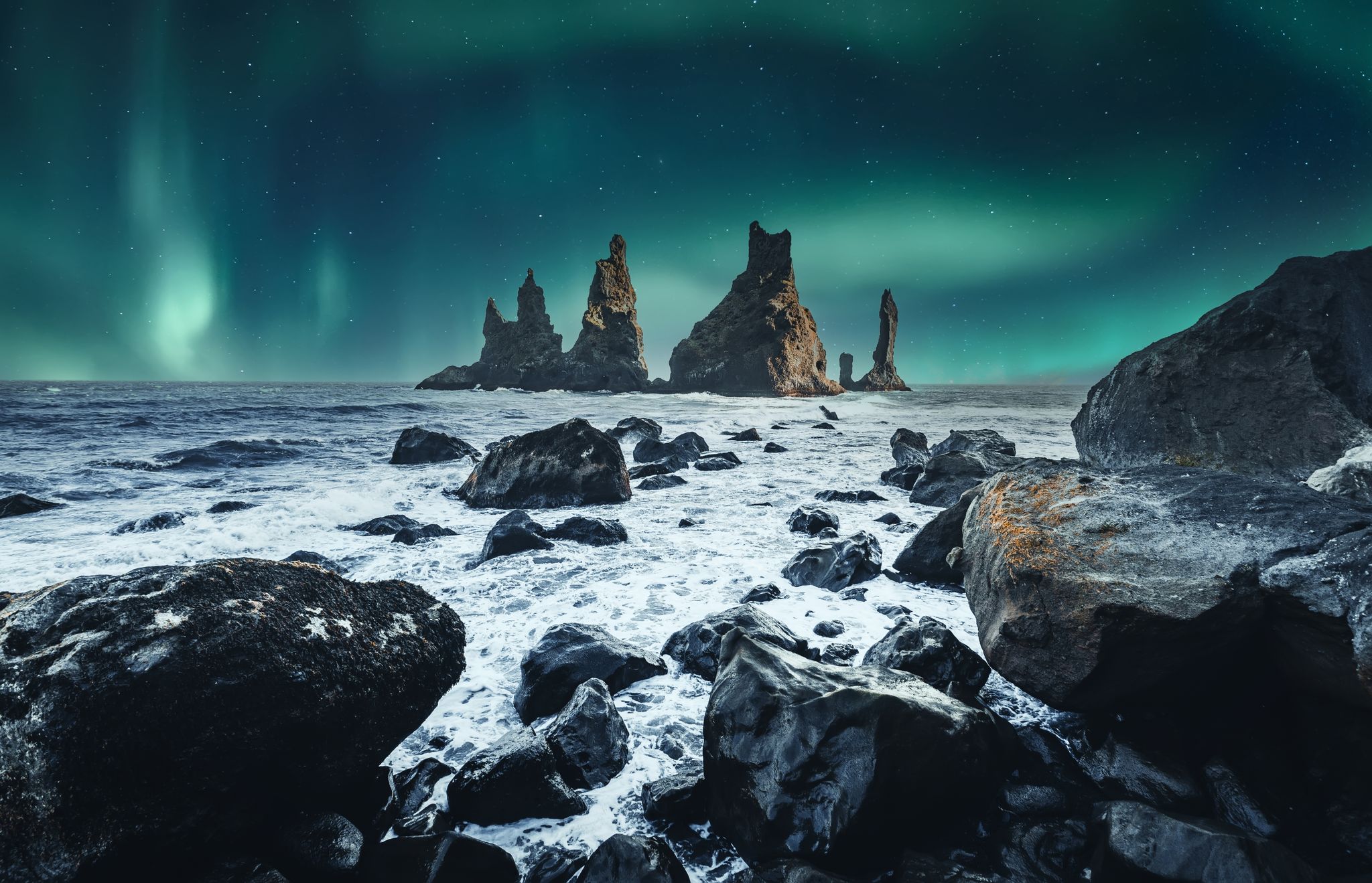 photo of view Scenic Image of Iceland. Fantastic nature landscape of Iceland.