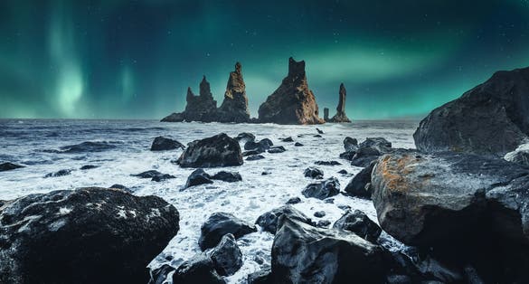 photo of view Scenic Image of Iceland. Fantastic nature landscape of Iceland.