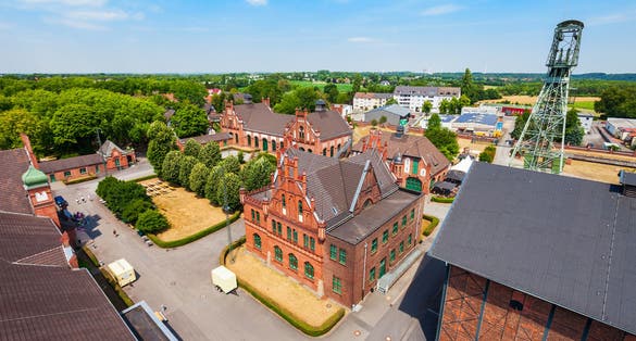 photo of Zeche Zollern is a decommissioned hard coal mine complex in the northwest of Dortmund city in Germany