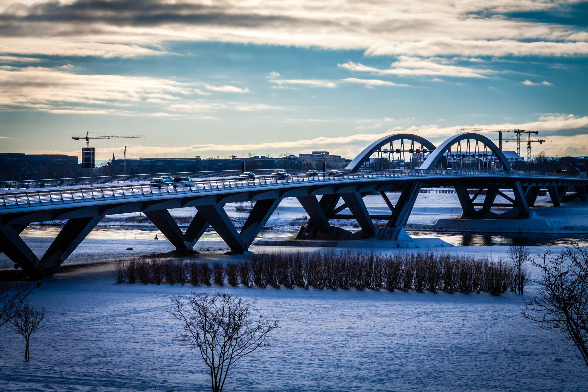 Waldschlösschen Bridge at Dresden,Saxony germany.