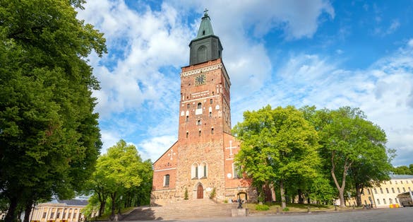 Photo of view of Turku Cathedral in Turku, Finland.