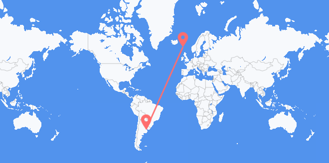 Argentina a Islas Feroe