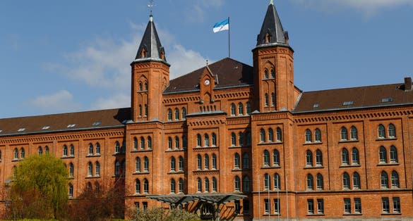 Photo of the new city hall of Celle, Germany.