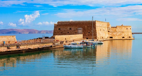 Photo of the Koules or Castello a Mare is a fortress at the entrance of the old port of Heraklion city
