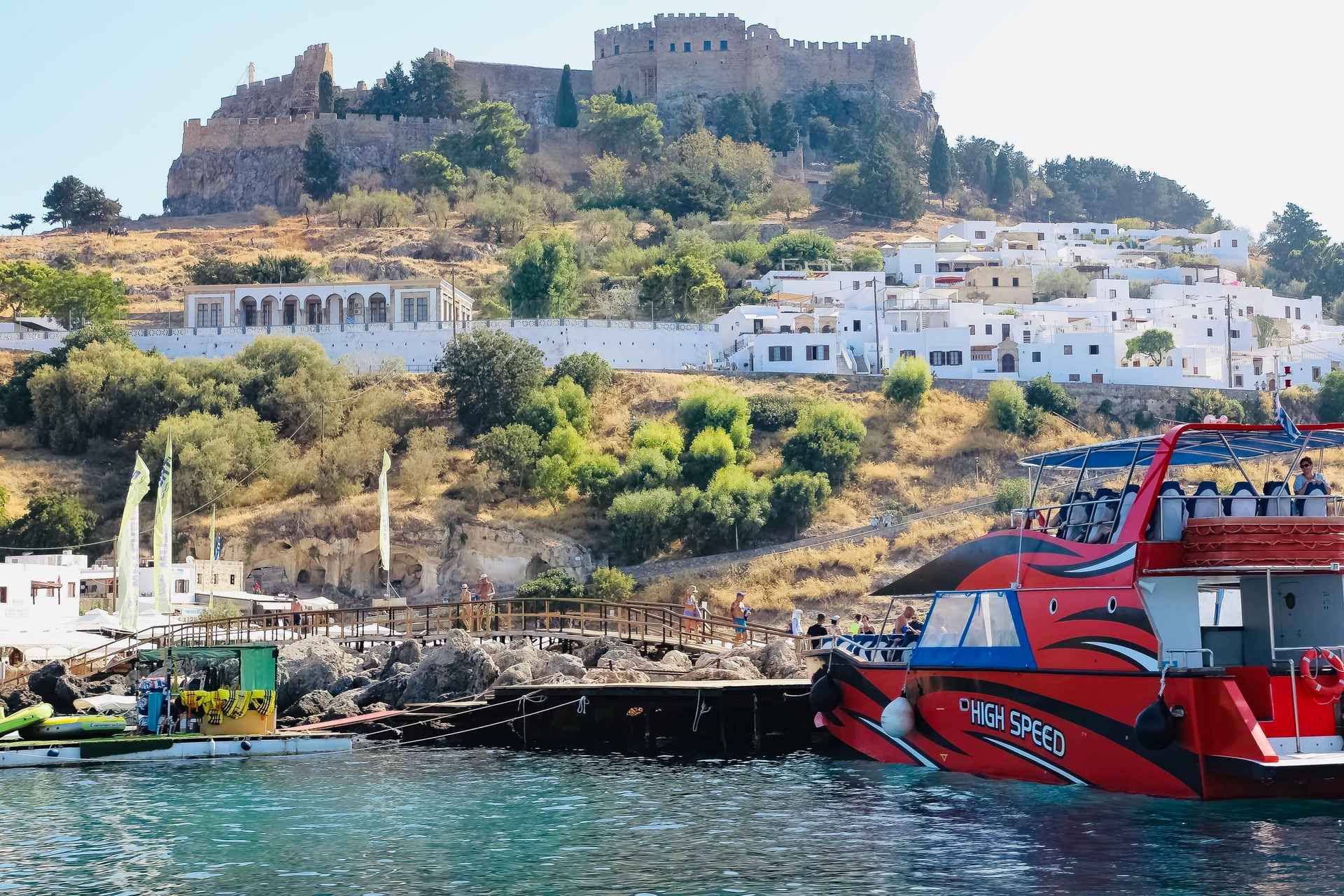Rhodes: High Speed Boat Trip to Lindos